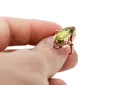 Ring Yellow Peridot Original Vintage 14K Rose Gold Vintage craft vrc047r